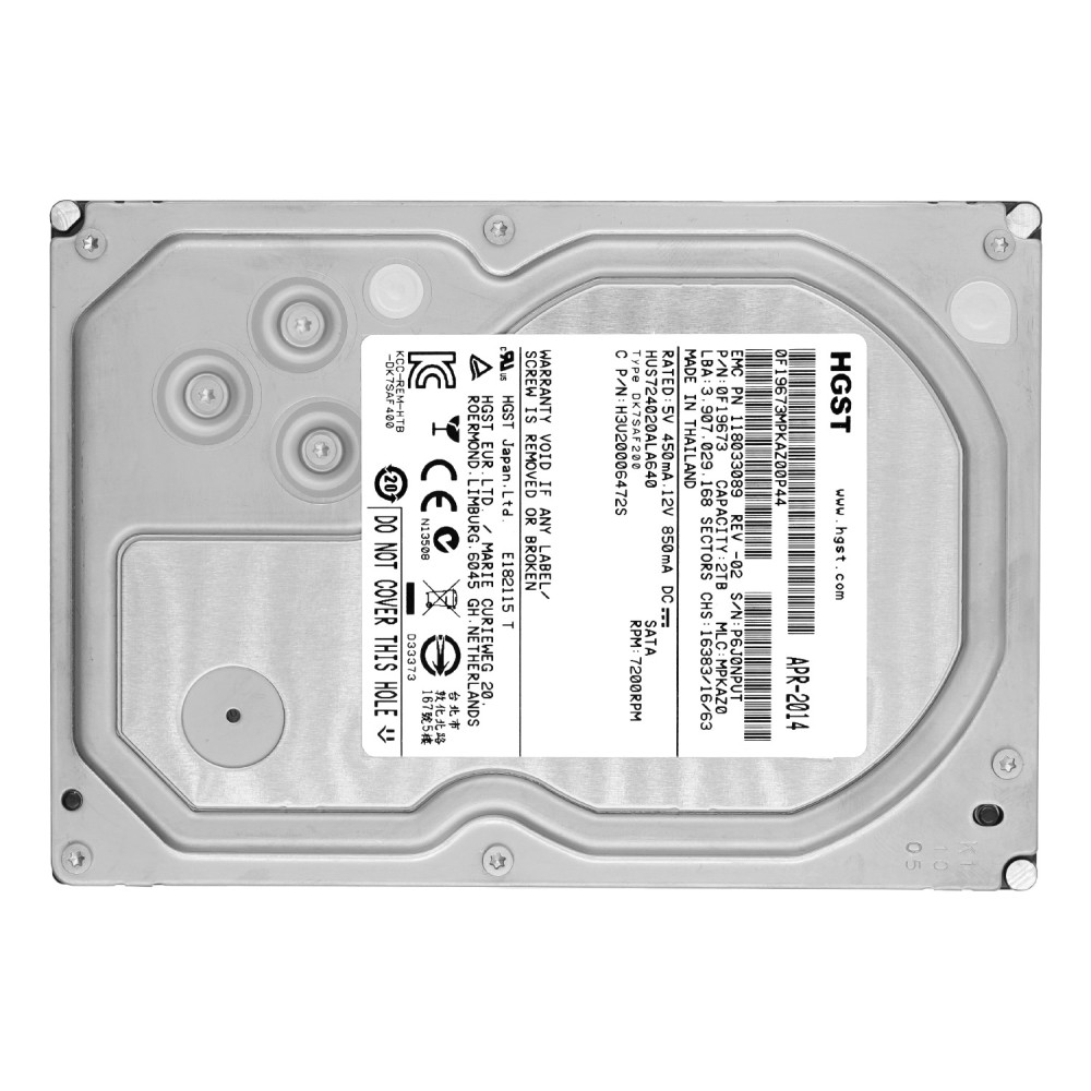 HUS724020ALA640 HGST HDD 2TB 7.2K SATA 6G 3.5" LFF HOT-SWAP